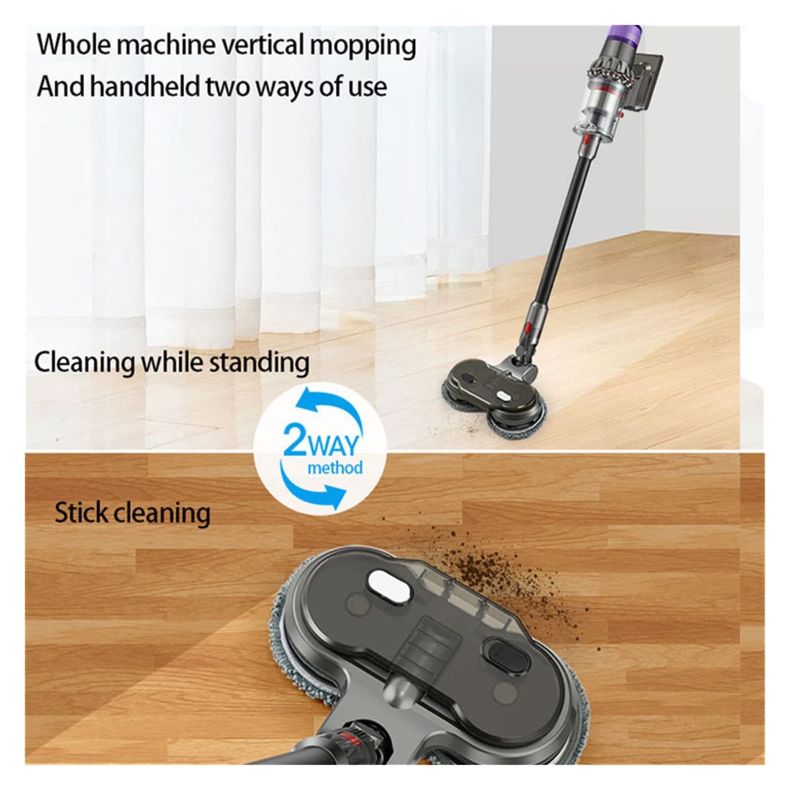 Amazon.co.jp: 電動モップヘッドアタッチメント互換ダイソン掃除機 V7